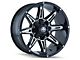 Mayhem Wheels Rampage Black Milled 5-Lug Wheel; 17x9; -12mm Offset (09-18 RAM 1500)