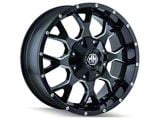 Mayhem Wheels Warrior Black Milled 5-Lug Wheel; 17x9; -12mm Offset (09-18 RAM 1500)