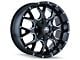 Mayhem Wheels Warrior Black Milled 5-Lug Wheel; 17x9; 18mm Offset (09-18 RAM 1500)