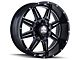 Mayhem Wheels Monstir Gloss Black Milled 6-Lug Wheel; 20x9; 0mm Offset (14-18 Sierra 1500)
