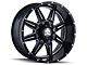 Mayhem Wheels Monstir Gloss Black Milled 6-Lug Wheel; 20x9; 0mm Offset (14-18 Silverado 1500)