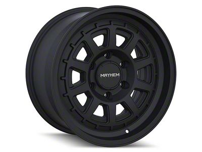 Mayhem Wheels Voyager Matte Black 6-Lug Wheel; 17x8.5; 18mm Offset (14-18 Silverado 1500)