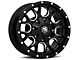 Mayhem Wheels Warrior Black Milled 6-Lug Wheel; 20x9; 0mm Offset (19-24 Sierra 1500)