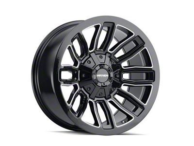 Mayhem Wheels Decoy Gloss Black Milled 6-Lug Wheel; 20x9; 0mm Offset (21-25 F-150)