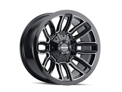 Mayhem Wheels Decoy Gloss Black Milled 6-Lug Wheel; 20x9; 18mm Offset (21-25 F-150)