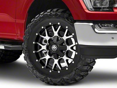 Mayhem Wheels Warrior Black Machined 6-Lug Wheel; 20x9; 0mm Offset (21-24 F-150)