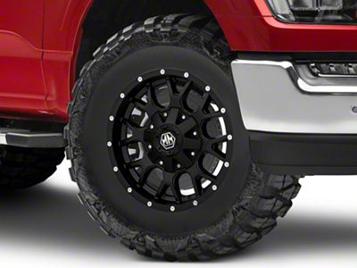 Mayhem Wheels Warrior Matte Black 6-Lug Wheel; 17x9; 18mm Offset (21-25 F-150)