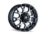 Mayhem Wheels Warrior Gloss Black Machined 8-Lug Wheel; 18x9; 18mm Offset (23-24 F-350 Super Duty SRW)