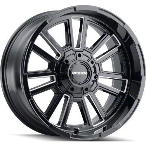 Mayhem Wheels Ranger Apollo Gloss Black Milled 6-Lug Wheel; 20x9; 0mm ...