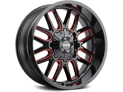 Mayhem Wheels Cogent Black with Prism Red 6-Lug Wheel; 20x9; 0mm Offset (24-25 Ranger)