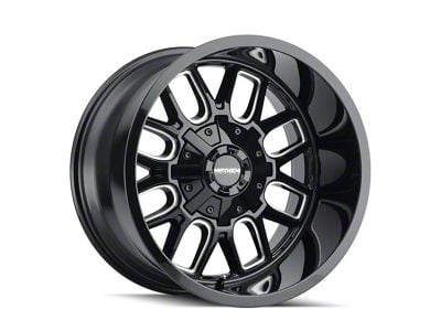 Mayhem Wheels Cogent Gloss Black Milled 6-Lug Wheel; 17x9; 13mm Offset (24-25 Ranger)