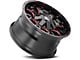 Mayhem Wheels Warrior Black with Prism Red 6-Lug Wheel; 20x9; 0mm Offset (24-25 Ranger)