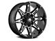 Mayhem Wheels Rampage Black Milled 5-Lug Wheel; 17x9; 18mm Offset (94-01 RAM 1500)