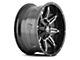 Mayhem Wheels Rampage Black Milled 5-Lug Wheel; 17x9; 18mm Offset (94-01 RAM 1500)