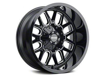 Mayhem Wheels Cogent Gloss Black Milled 5-Lug Wheel; 20x9; 0mm Offset (94-01 RAM 1500)