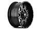 Mayhem Wheels Fierce Gloss Black Milled 5-Lug Wheel; 17x9; -12mm Offset (94-01 RAM 1500)