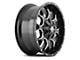 Mayhem Wheels Warrior Black Milled 5-Lug Wheel; 17x9; -12mm Offset (94-01 RAM 1500)