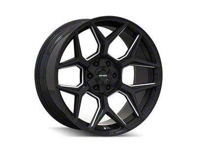 Mayhem Wheels Vanquish Gloss Black Milled 6-Lug Wheel; 20x9; 0mm Offset (99-06 Silverado 1500)