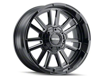 Mayhem Wheels Apollo Gloss Black Milled 6-Lug Wheel; 20x9; 0mm Offset (23-25 Canyon)