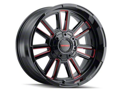 Mayhem Wheels Apollo Gloss Black with Prism Red 6-Lug Wheel; 20x10; -19mm Offset (23-25 Canyon)