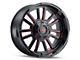 Mayhem Wheels Apollo Gloss Black with Prism Red 6-Lug Wheel; 20x10; -19mm Offset (23-25 Canyon)