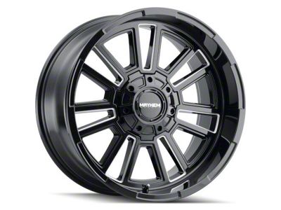 Mayhem Wheels Apollo Gloss Black Milled 6-Lug Wheel; 20x9; 0mm Offset (23-25 Colorado)