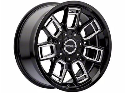 Mayhem Wheels Ordinance Gloss Black Milled 6-Lug Wheel; 20x9; 0mm Offset (23-25 Colorado)