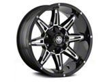 Mayhem Wheels Rampage Black Milled 5-Lug Wheel; 17x9; -12mm Offset (05-11 Dakota)