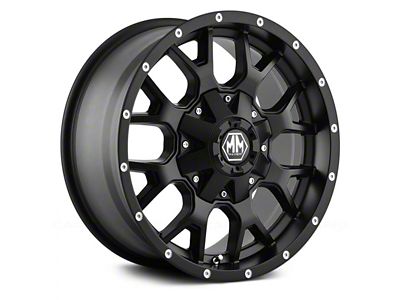 Mayhem Wheels Warrior Matte Black 5-Lug Wheel; 17x9; -12mm Offset (05-11 Dakota)