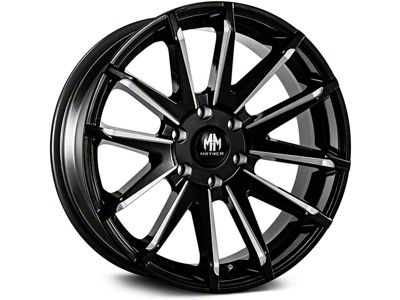 Mayhem Wheels Crossfire Gloss Black Milled 6-Lug Wheel; 22x9.5; 25mm Offset (21-24 F-150)