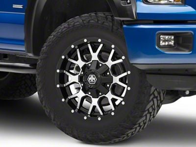 Mayhem Wheels Warrior Black Machined 6-Lug Wheel; 20x10; -25mm Offset (15-20 F-150)