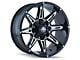 Mayhem Wheels Rampage Black Milled 5-Lug Wheel; 17x9; -12mm Offset (02-08 RAM 1500, Excluding Mega Cab)