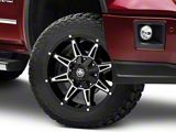 Mayhem Wheels Rampage Black Milled 6-Lug Wheel; 20x9; 18mm Offset (14-18 Sierra 1500)