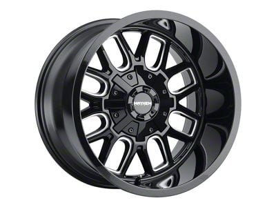 Mayhem Wheels Cogent Gloss Black Milled 6-Lug Wheel; 20x9; 18mm Offset (19-25 Silverado 1500)