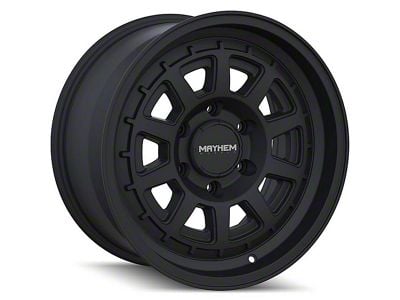 Mayhem Wheels Voyager Matte Black 6-Lug Wheel; 17x8.5; 18mm Offset (19-25 Silverado 1500)