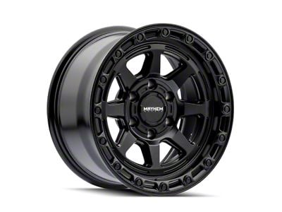 Mayhem Wheels Ridgeline Satin Black 6-Lug Wheel; 17x8.5; 6mm Offset (15-20 Yukon)