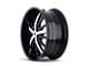 Mazzi Essence Gloss Black Machined 5-Lug Wheel; 22x9.5; 18mm Offset (02-08 RAM 1500, Excluding Mega Cab)