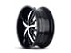 Mazzi Essence Gloss Black Machined 5-Lug Wheel; 24x9.5; 18mm Offset (02-08 RAM 1500, Excluding Mega Cab)