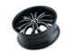 Mazzi Hustler Gloss Black Machined 5-Lug Wheel; 24x9.5; 18mm Offset (02-08 RAM 1500, Excluding Mega Cab)