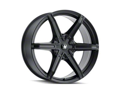 Mazzi Stilts Matte Black 5-Lug Wheel; 22x9.5; 18mm Offset (02-08 RAM 1500, Excluding Mega Cab)