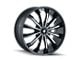 Mazzi Fusion Gloss Black Machined 6-Lug Wheel; 22x9.5; 30mm Offset (04-08 F-150)