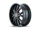 Mazzi Hustler Gloss Black Machined 6-Lug Wheel; 22x9.5; 30mm Offset (04-08 F-150)