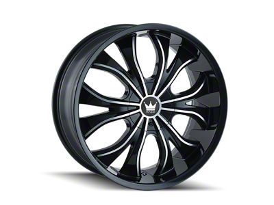 Mazzi Hustler Gloss Black Machined 6-Lug Wheel; 24x9.5; 30mm Offset (04-08 F-150)