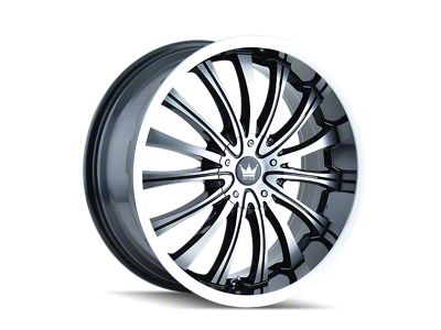 Mazzi Hype Gloss Black Machined 6-Lug Wheel; 20x9; 30mm Offset (04-08 F-150)