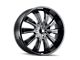 Mazzi Rolla Gloss Black Milled 6-Lug Wheel; 22x9.5; 30mm Offset (04-08 F-150)