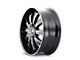 Mazzi Rolla Gloss Black Milled 6-Lug Wheel; 22x9.5; 30mm Offset (04-08 F-150)