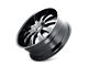 Mazzi Rolla Gloss Black Milled 6-Lug Wheel; 22x9.5; 30mm Offset (04-08 F-150)