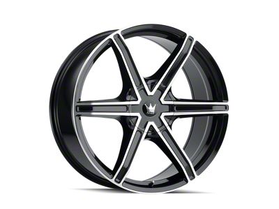 Mazzi Stilts Gloss Black Machined 6-Lug Wheel; 18x8; 20mm Offset (04-08 F-150)