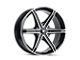 Mazzi Stilts Gloss Black Machined 6-Lug Wheel; 18x8; 20mm Offset (04-08 F-150)