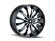 Mazzi Fusion Gloss Black Machined 6-Lug Wheel; 22x9.5; 30mm Offset (07-13 Sierra 1500)